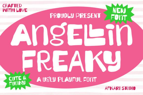 Angellin Freaky: A Playful Display Font for Bold Brand Moments