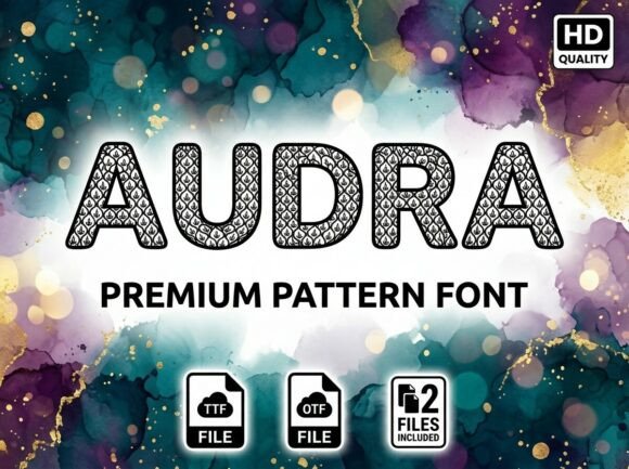 Audra: A Luxurious Display Typeface for Thoughtful Branding