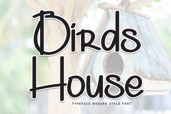 Birds House: A Handwritten Display Font for Warm, Human-Centered Web Design