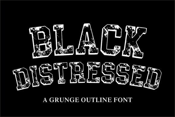 Black Distressed: A Grunge Display Font with Editorial Soul