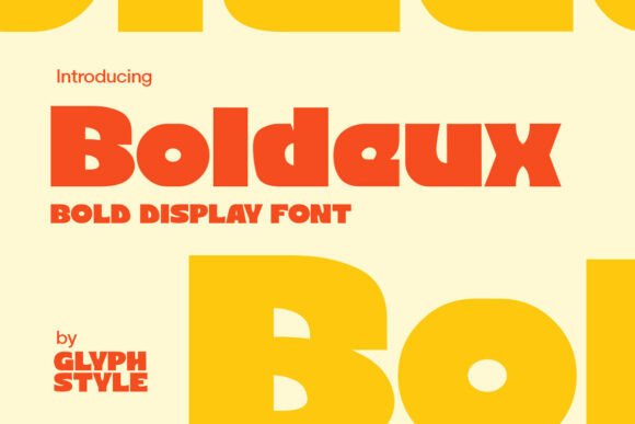 Boldeux: A Bold Display Font That Commands Attention Online