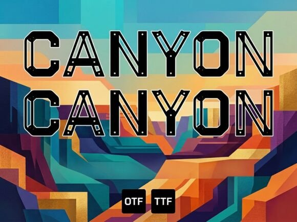 Canyon Display Font for Handmade Creators