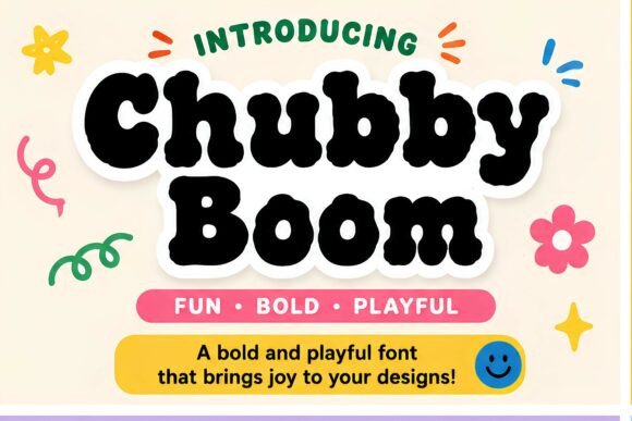 Chubby Boom: A Display Font That Makes Your Headlines Pop