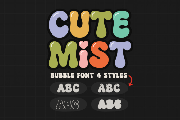 Cute Mist: A Playful Display Font for Digital Branding