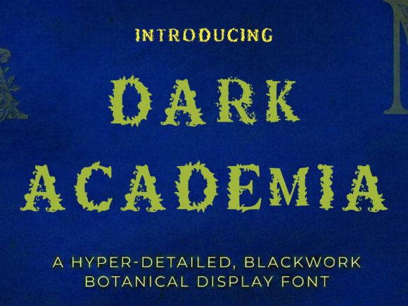 Dark Academia Font for Timeless Brand Elegance
