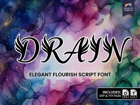 Drain: A Display Font That Lifts Your Digital Brand