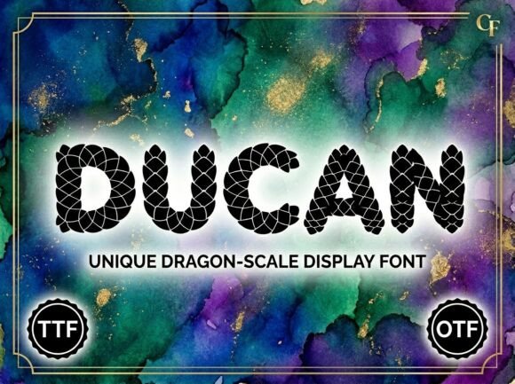 Ducan: A Mythic Display Font for Hero Sections & Brand Impact