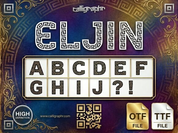 Eljin: A Standout Display Font for Handmade Creators