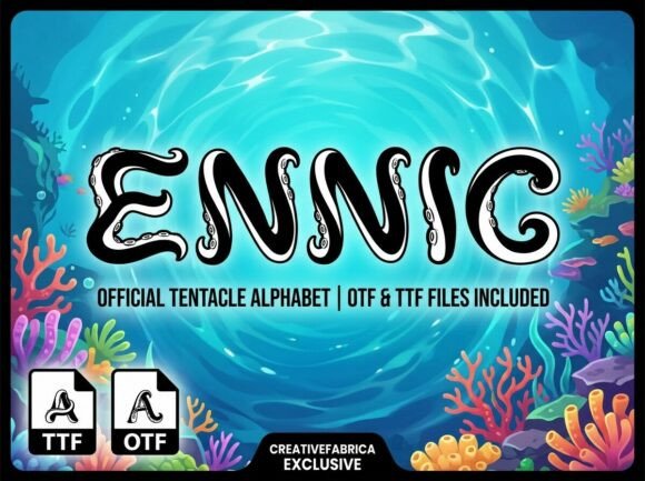 Ennic: A Bold Display Typeface for Digital Brand Impact