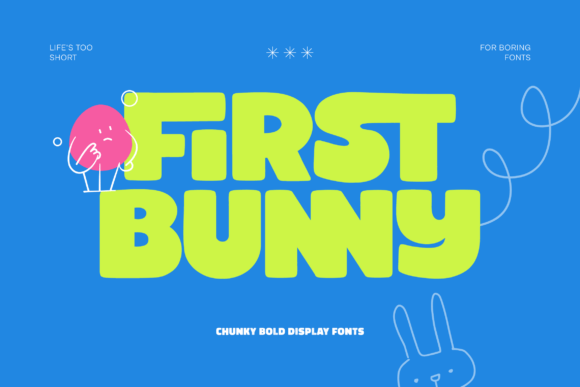 First Bunny: A Joyful Display Font for Bold Brand Identities