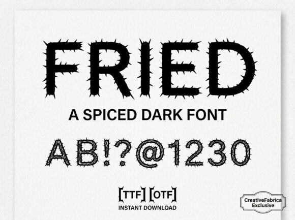 Fried: A Bold Display Font for Standout Digital Headlines