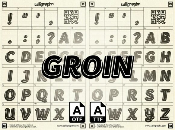 Groin: A Bold Display Font That Commands Attention Online
