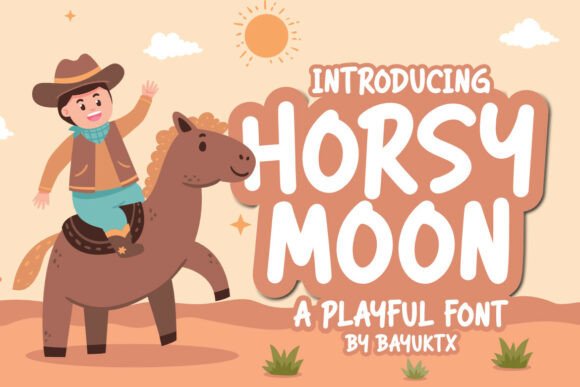 Horsy Moon: A Playful Display Font for Handmade Joy
