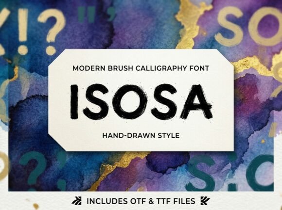 Isosa: A Raw, Energetic Display Typeface for Bold Brand Moments