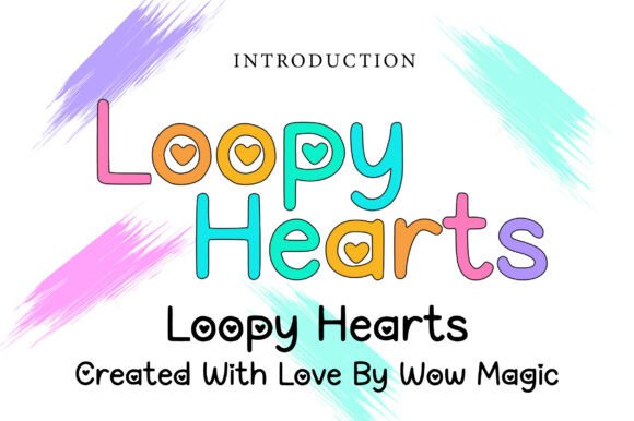 Loopy Hearts: A Playful Handwritten Display Font for Warm Brand Identities