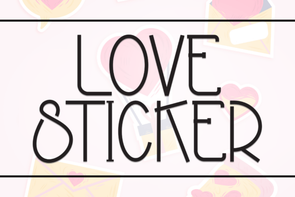 Love Sticker: A Playful Handwritten Display Font for Crafters
