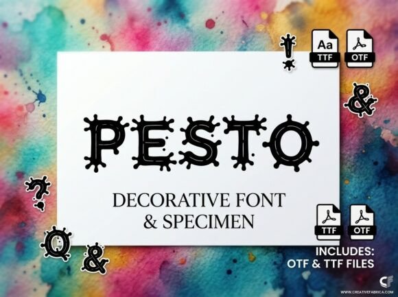 Pesto: A Nautical Display Typeface for Editorial Impact