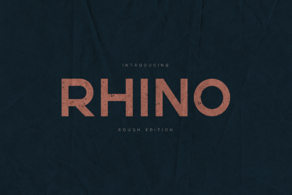 Rhino Rough: A Bold Display Font for Digital Impact