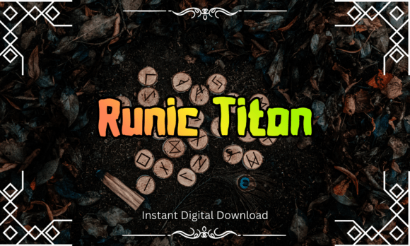 Runic Titan Font: A Bold Display Typeface for Mythic Digital Identity