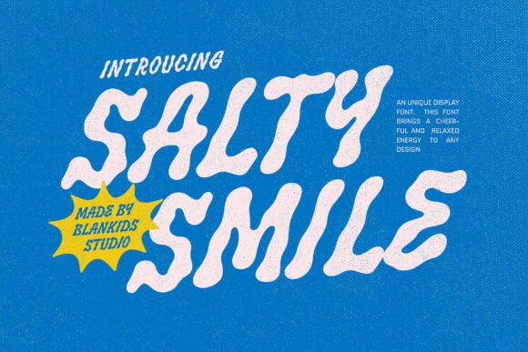Salty Smile: A Display Font That Feels Like Sunshine