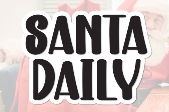Santa Daily: A Distinctive Display Font for Digital Branding