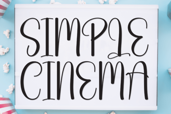 Simple Cinema: A Whimsical Display Font for Scroll-Stopping Campaigns