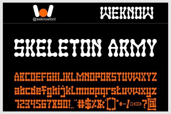 Skeleton Army: A Display Font That Commands Attention