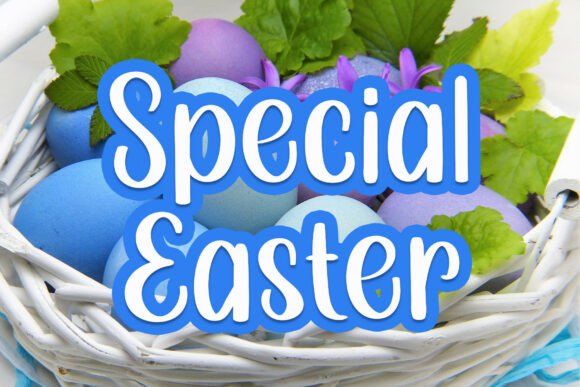 Special Easter Font: A Cheerful Display Typeface for Small Businesses