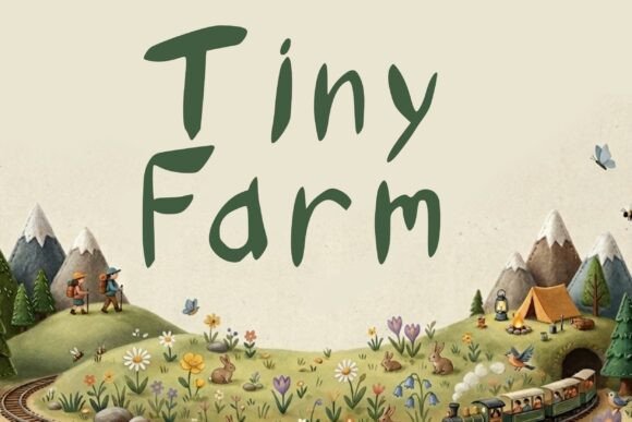 Tiny Farm: A Whimsical Display Font for Editorial Charm